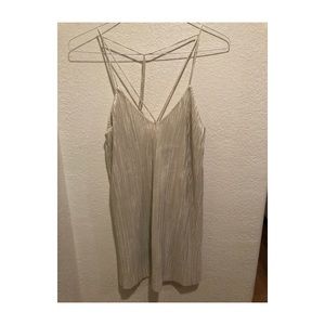Bardot metallic strappy mini dress!